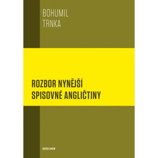 Rozbor nynější spisovné angličtiny