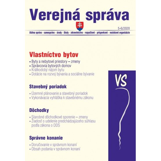 VS 5-6/2020 sk – Stavebné konanie a&nbsp;vlastníctvo bytov, Stavebné povolenie - postup