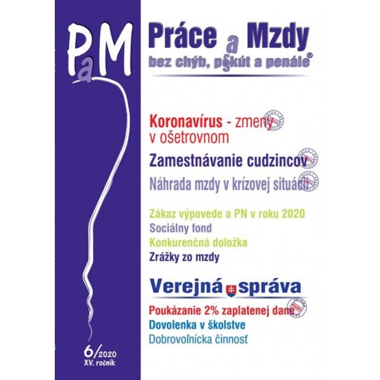Práce a&nbsp;Mzdy (PaM) 6/2020
