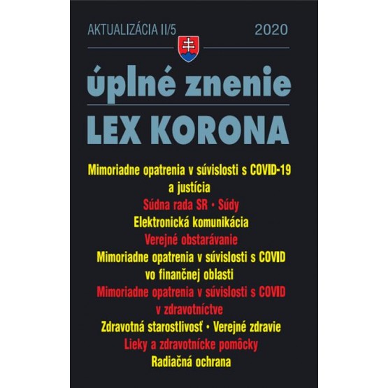 Aktualizácia II/5 2020 – Obchodné a občianske právo v čase koronavírusu