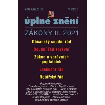 Aktualizace II/6 - Občanský soudní řád, Exekuční řád