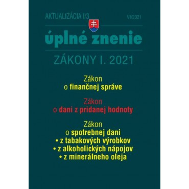 Aktualizácia I/3 - Zákon o finančnej správe